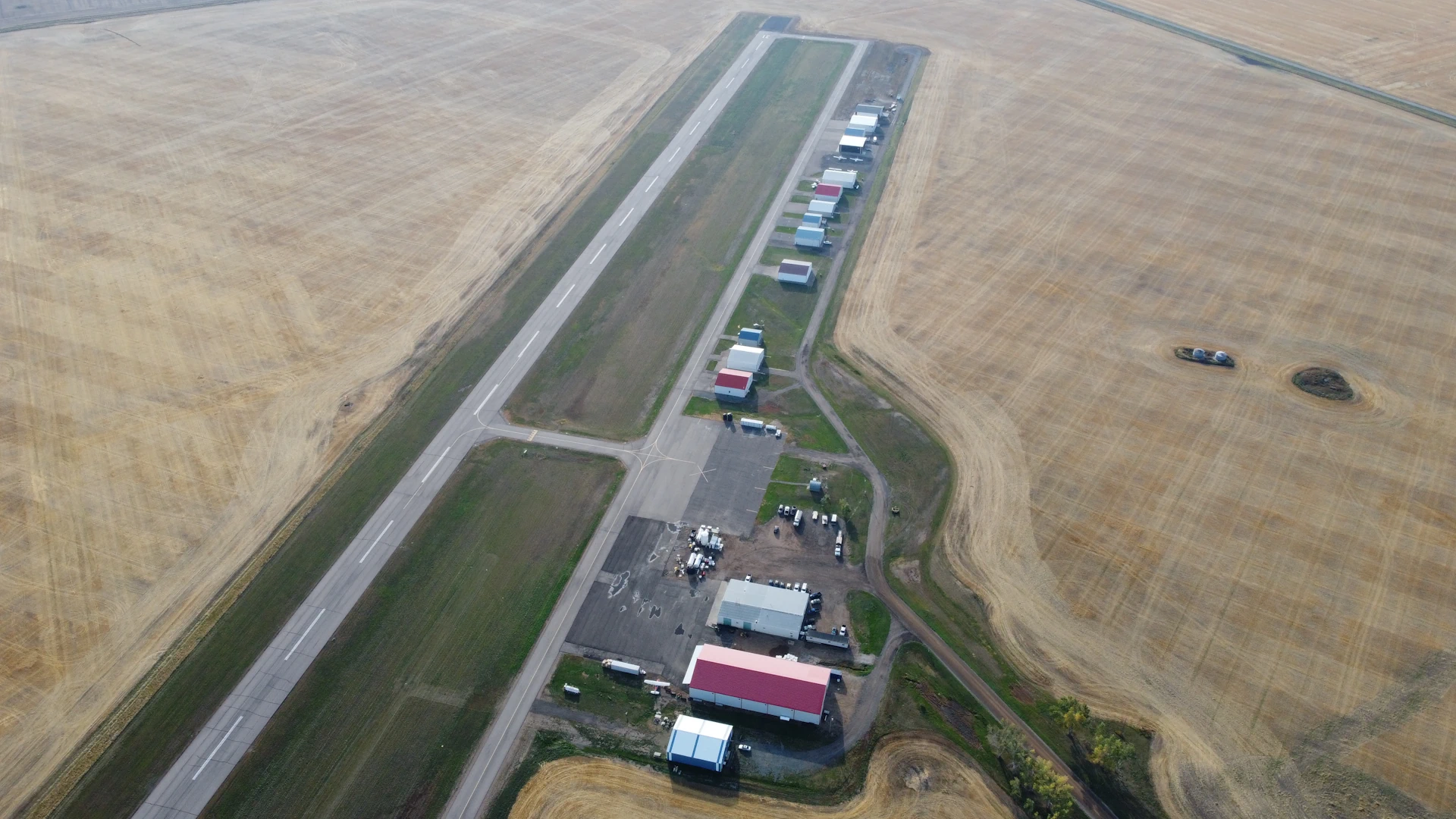 Aerial view of Moose Jaw Airport